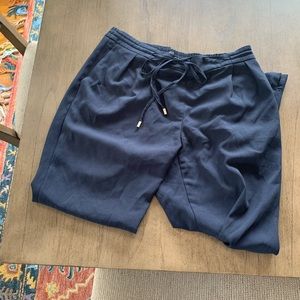 Zara Silky Elastic Band Pants Medium